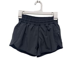 Lululemon Women's Tracker Low rise Shorts running shorts black size 4
